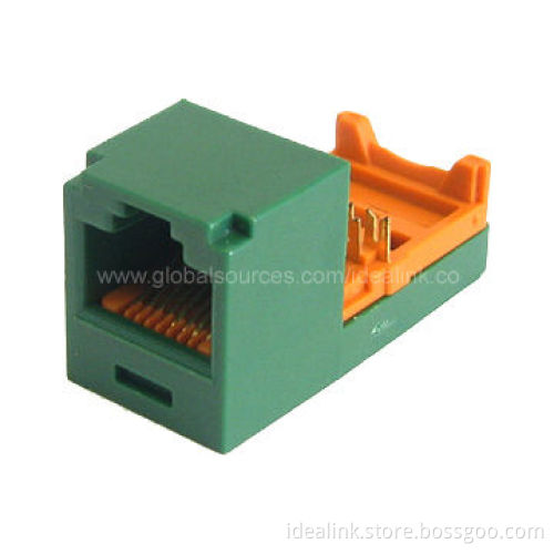 Keystone/Cat5e/6 Modular Jack, Colorful with RJ45 Connector, Various Colors Available